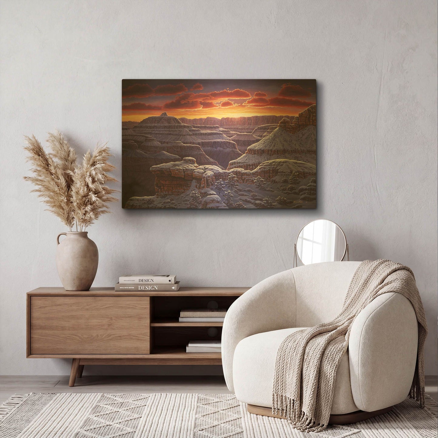 'Open Window' By R. Hed Gold Metal Wall Art