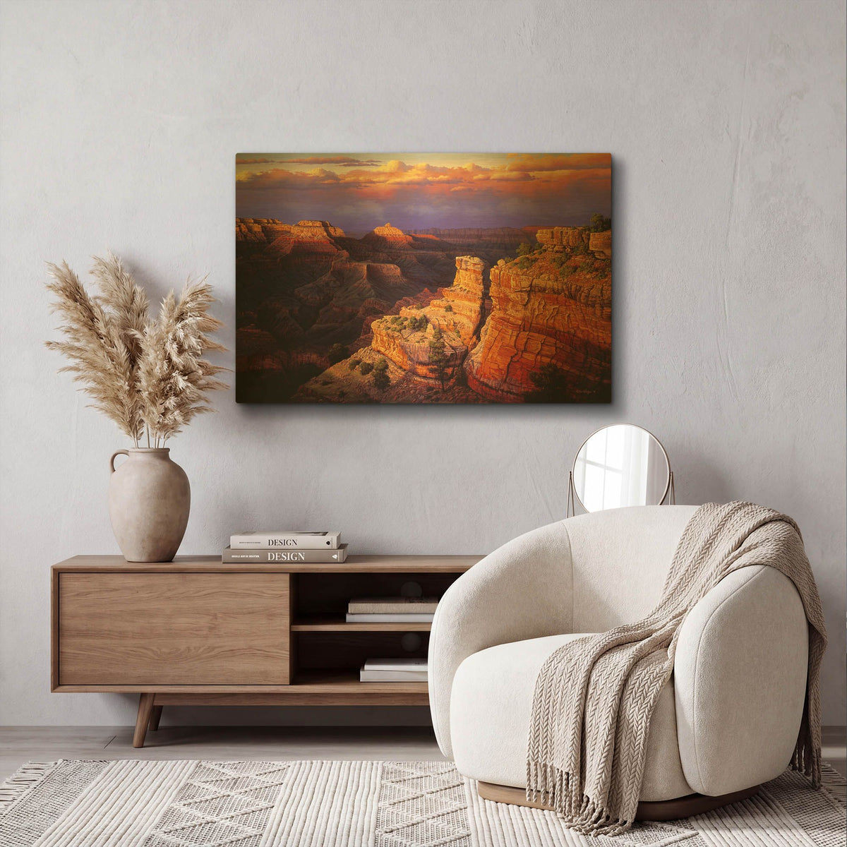 'Symphony' By R. Hed Gold Metal Wall Art