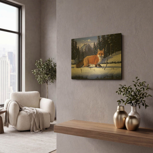 'Red, White And Blue' By R. Hed Gold Metal Wall Art
