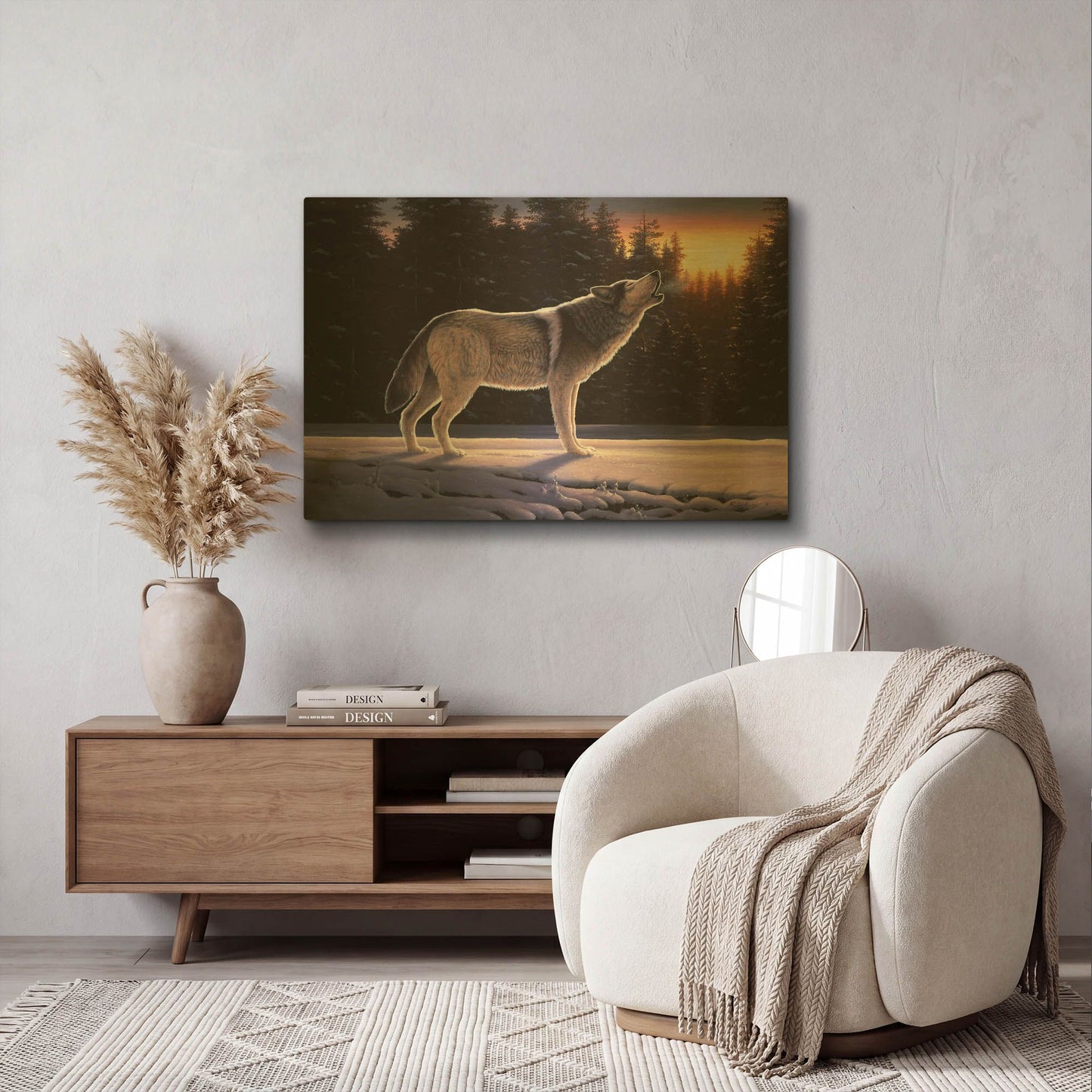 'The Last Ember' By R. Hed Gold Metal Wall Art