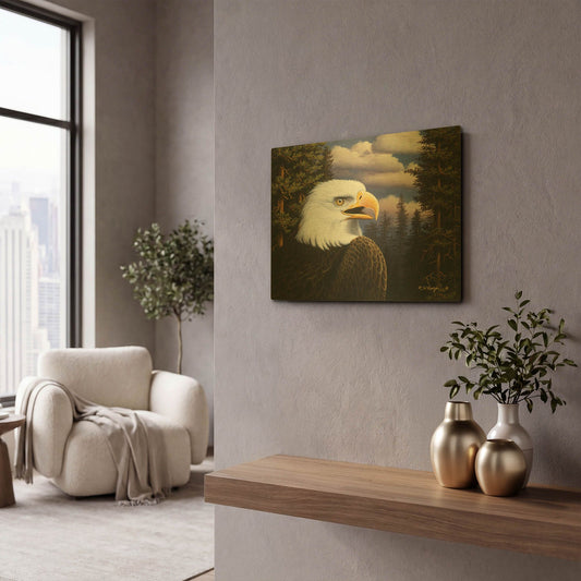 'Proud & Free' By R. Hed Gold Metal Wall Art