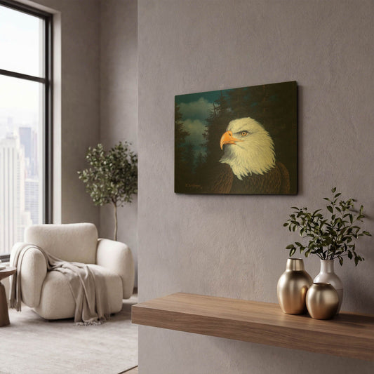 'The Face Of Freedom' By R. Hed Gold Metal Wall Art