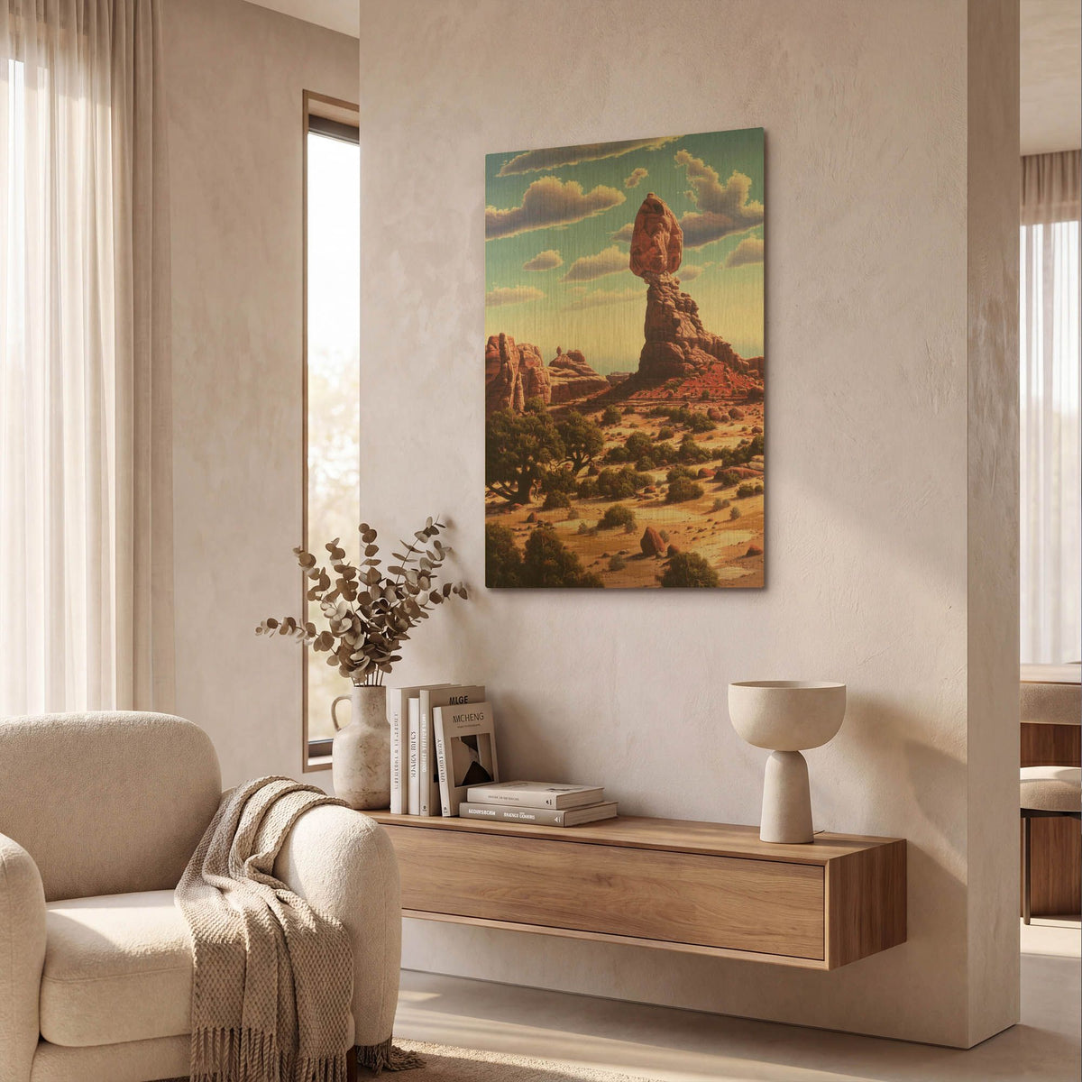 'A Matter Of Time' By R. Hed Gold Metal Wall Art