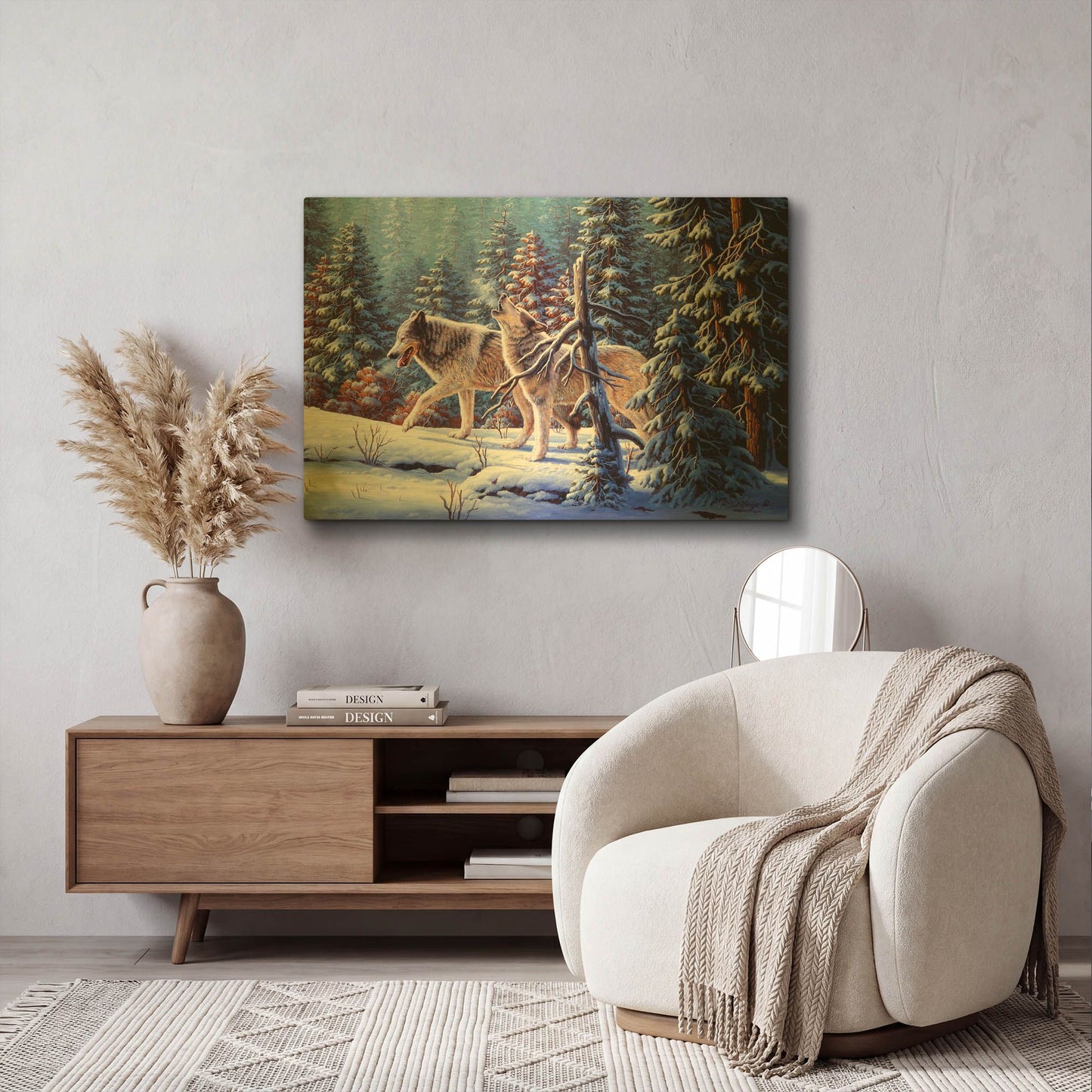 'Call To The Free' By R. Hed Gold Metal Wall Art