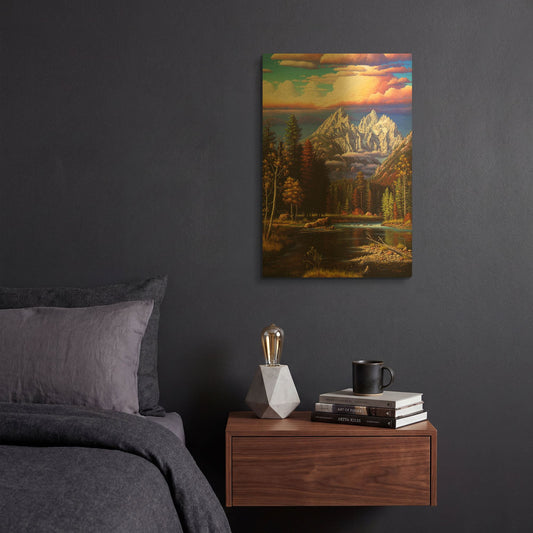 'Perfect Harmony' By R. Hed Gold Metal Wall Art