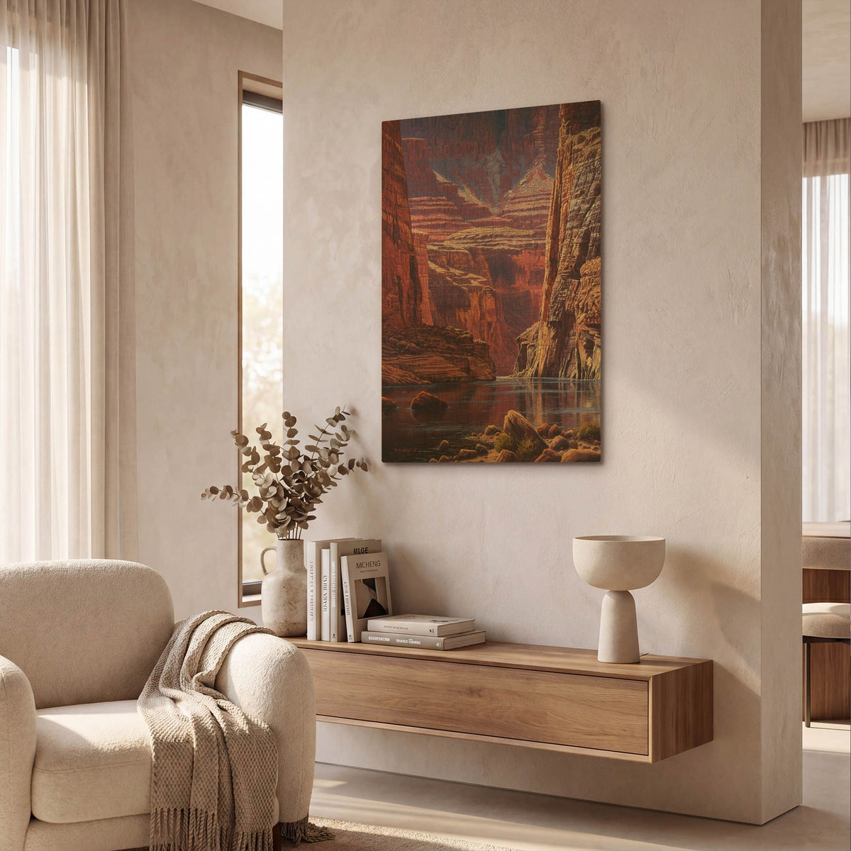 'Higher Light' By R. Hed Gold Metal Wall Art