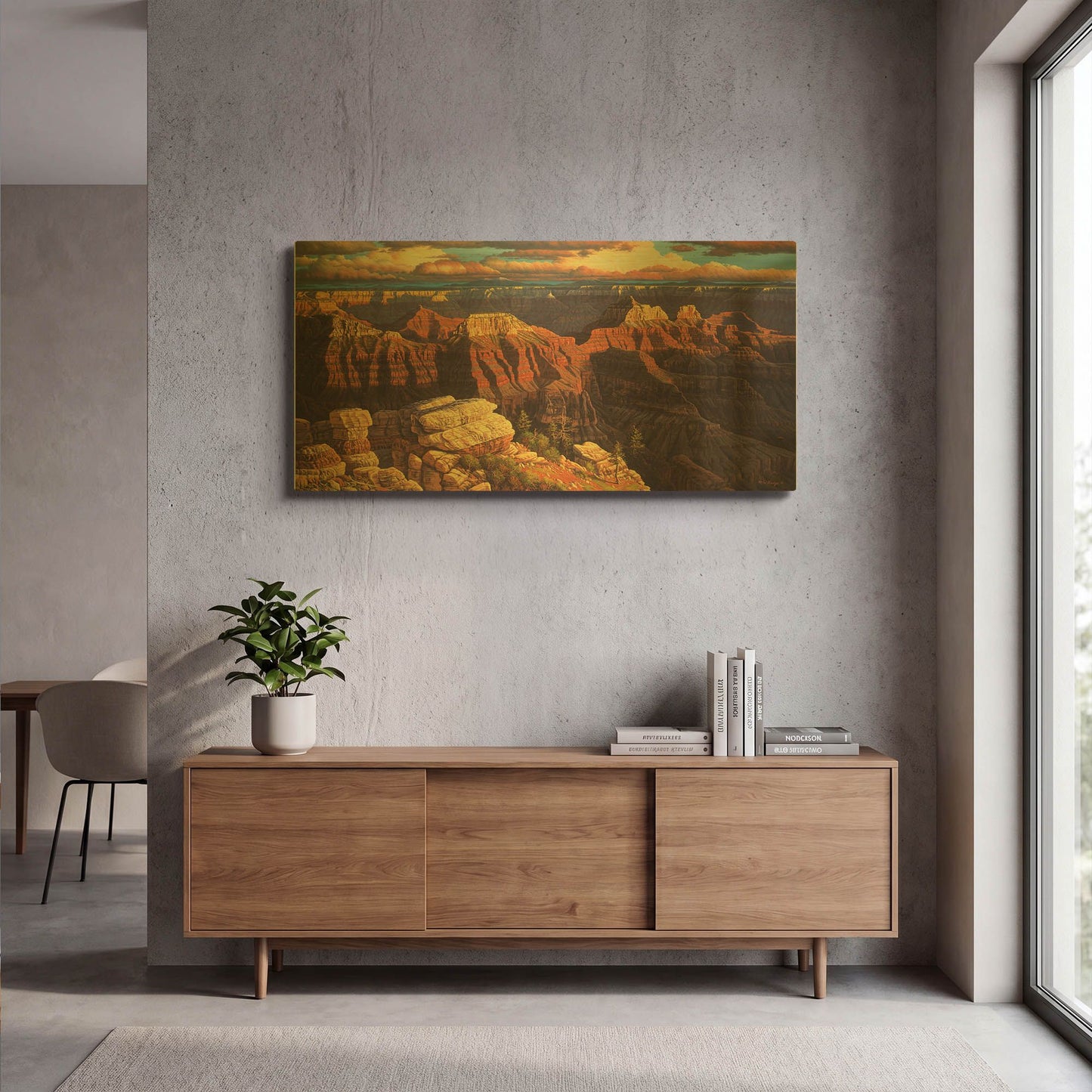 'Surrender To The Ages' By R. Hed Gold Metal Wall Art