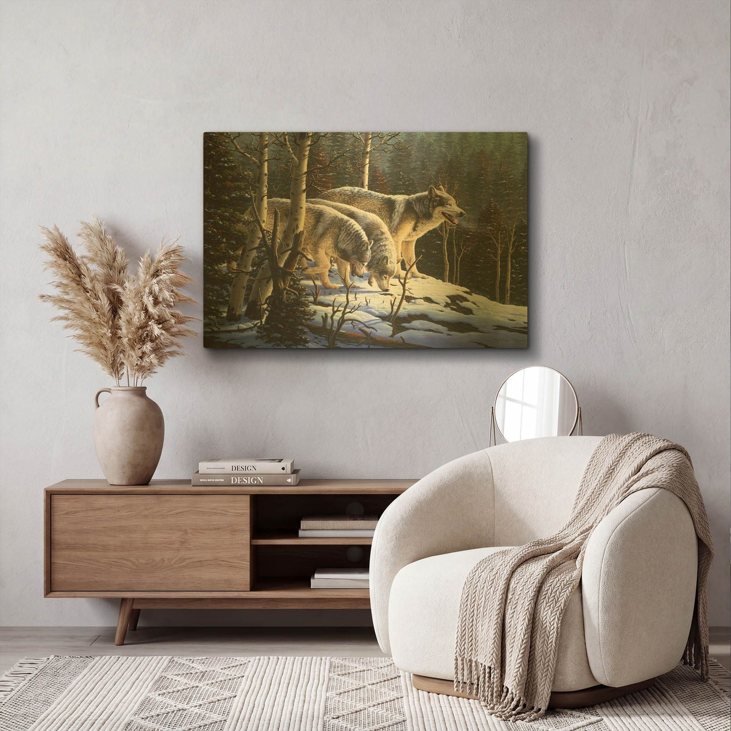 'First Hunt' By R. Hed Gold Metal Wall Art