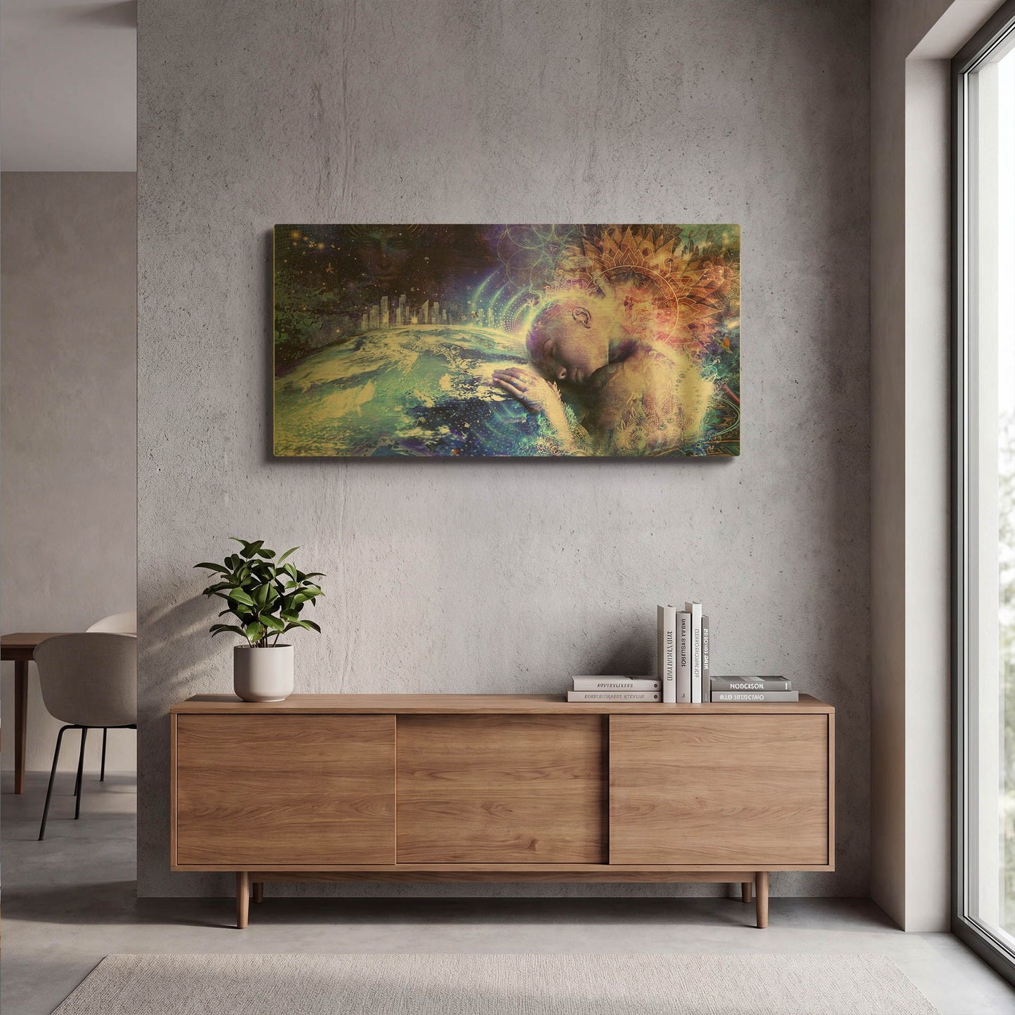 'A Prayer For The Earth' By Cameron Gray Gold Metal Wall Art