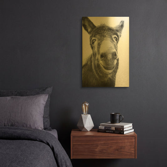 'Hazel' By Sam Dolman Gold Metal Wall Art