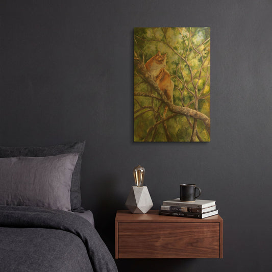 'Tiger' By Sarah Davis Gold Metal Wall Art