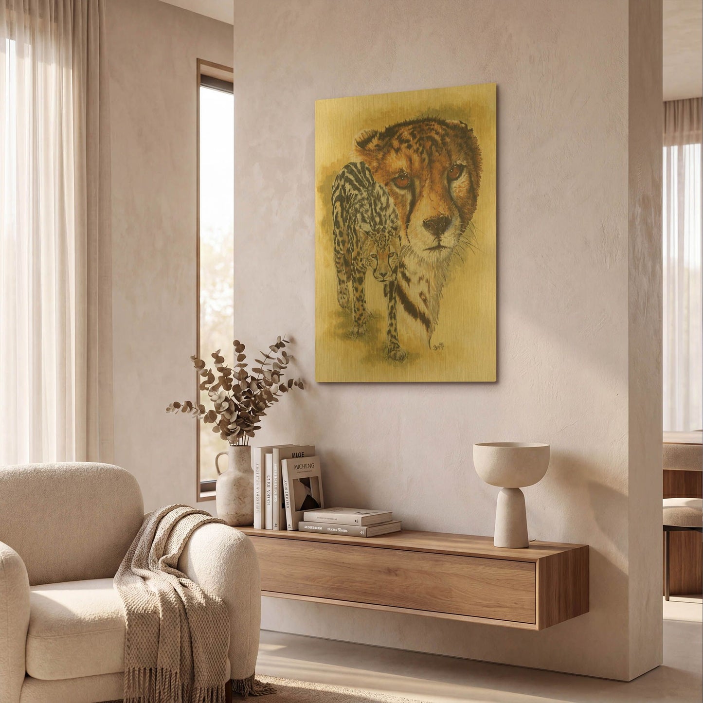 'Eminence' By Barbara Keith Gold Metal Wall Art