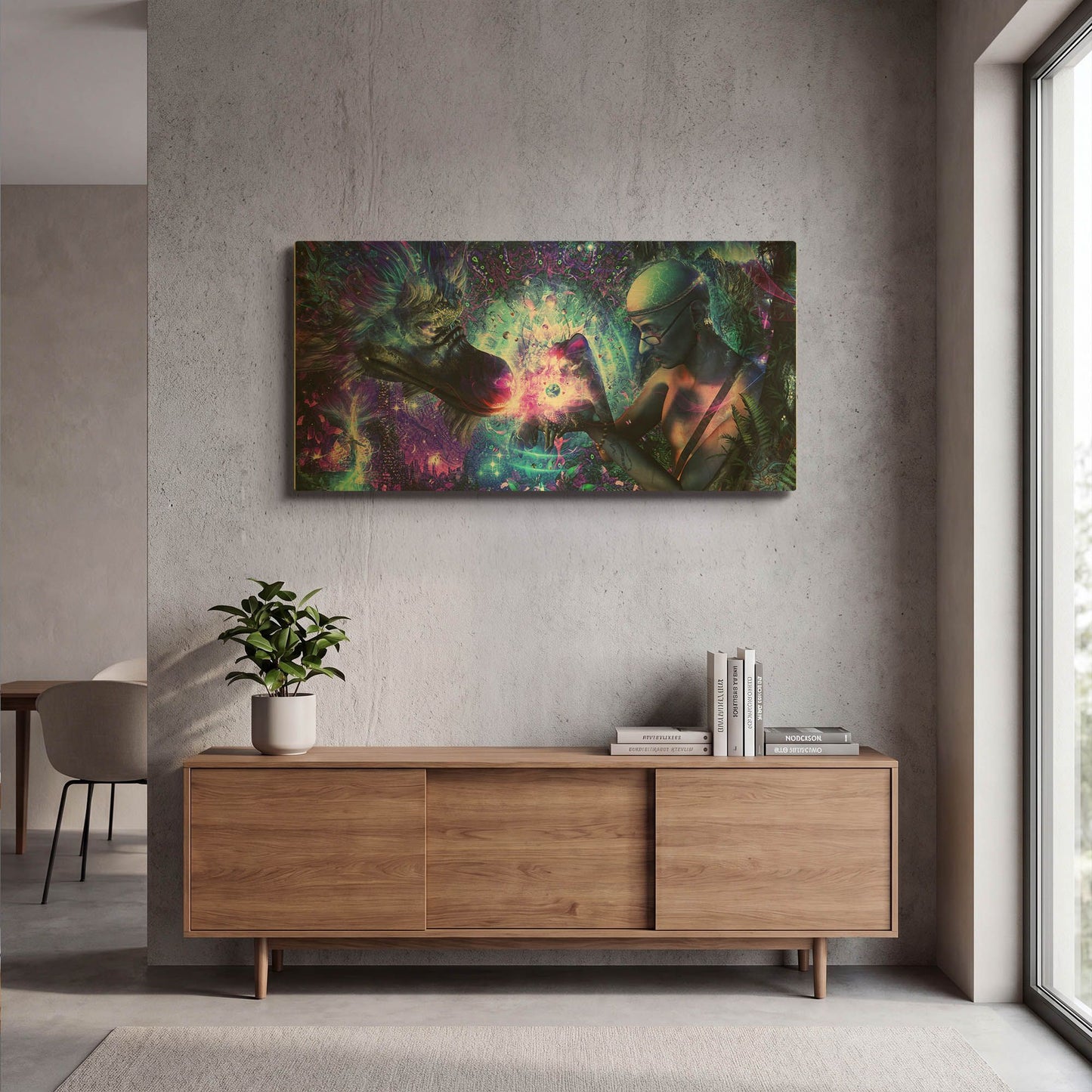 'A Spirit' By Cameron Gray Gold Metal Wall Art