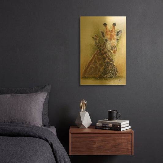 'Stateliness' By Barbara Keith Gold Metal Wall Art