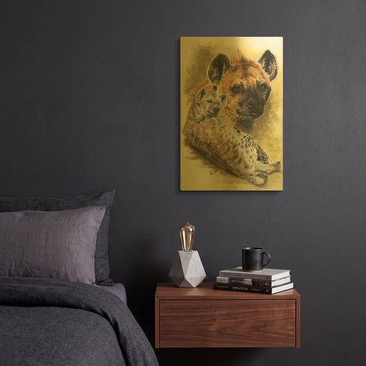 'Beastly' By Barbara Keith Gold Metal Wall Art
