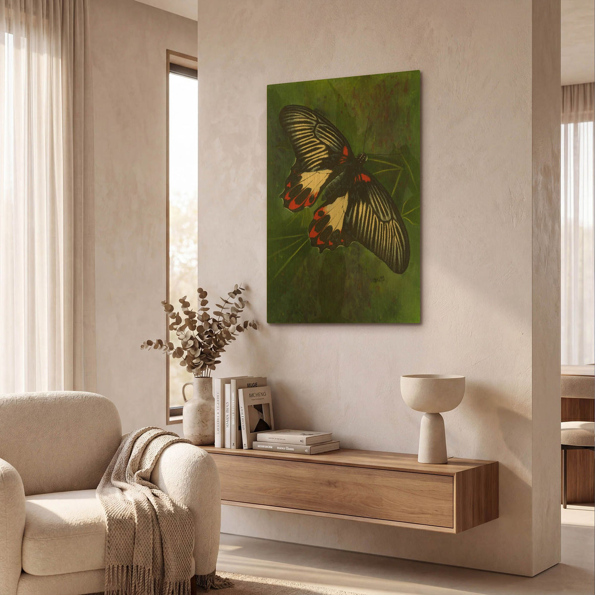 'Simplicity' By Barbara Keith Gold Metal Wall Art