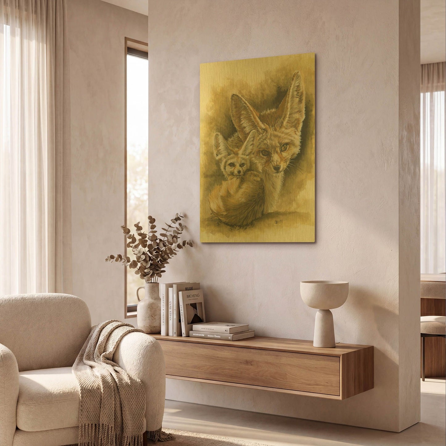 'Artful' By Barbara Keith Gold Metal Wall Art