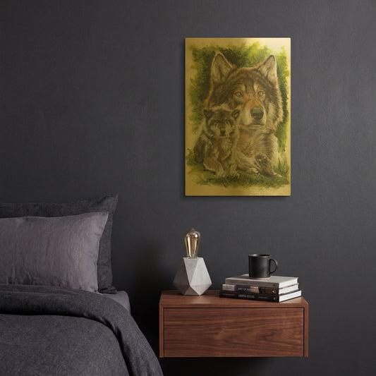 'Gallant' By Barbara Keith Gold Metal Wall Art