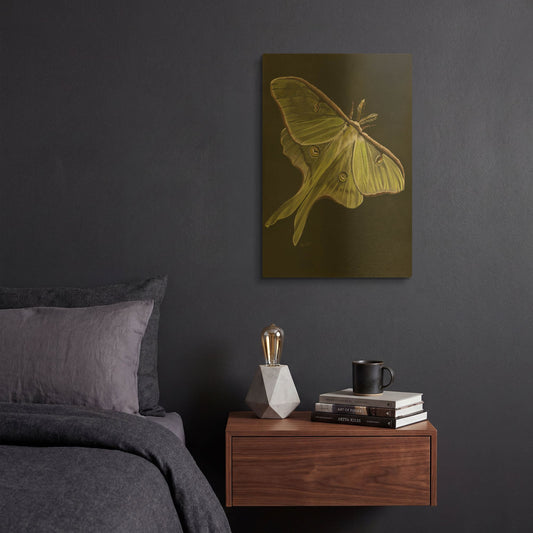'Luna' By Barbara Keith Gold Metal Wall Art