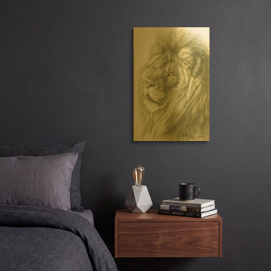 'Luxurient' By Barbara Keith Gold Metal Wall Art