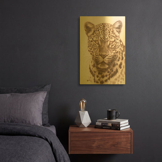 'Potency' By Barbara Keith Gold Metal Wall Art