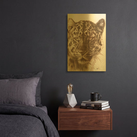 'Powerful' By Barbara Keith Gold Metal Wall Art