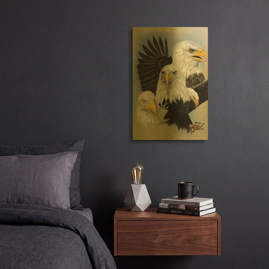 'Valor' By Barbara Keith Gold Metal Wall Art