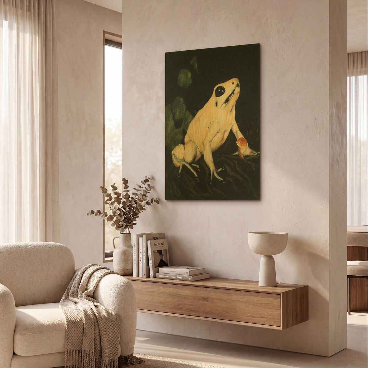 'Golden Poison - Dart' By Barbara Keith Gold Metal Wall Art