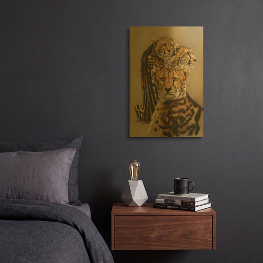'Majestic Vagabond' By Barbara Keith Gold Metal Wall Art