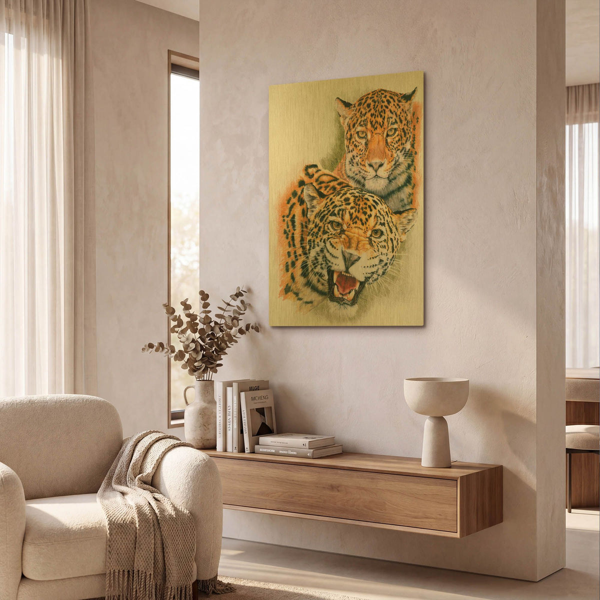 'Blaze Of Glory' By Barbara Keith Gold Metal Wall Art