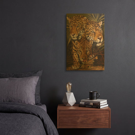 'Forest Jewels' By Barbara Keith Gold Metal Wall Art