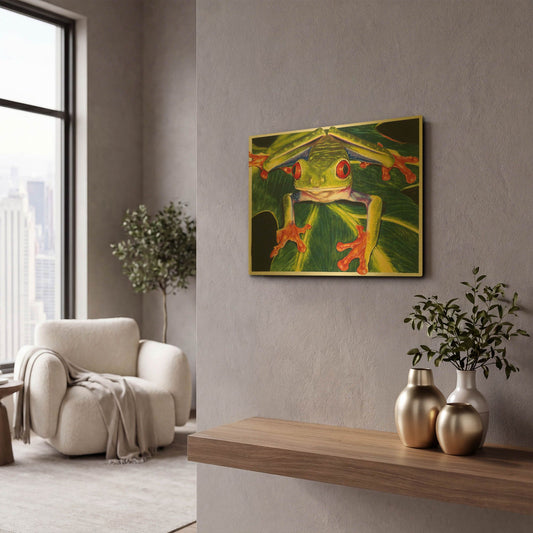 'Rainbow Splendor' By Barbara Keith Gold Metal Wall Art