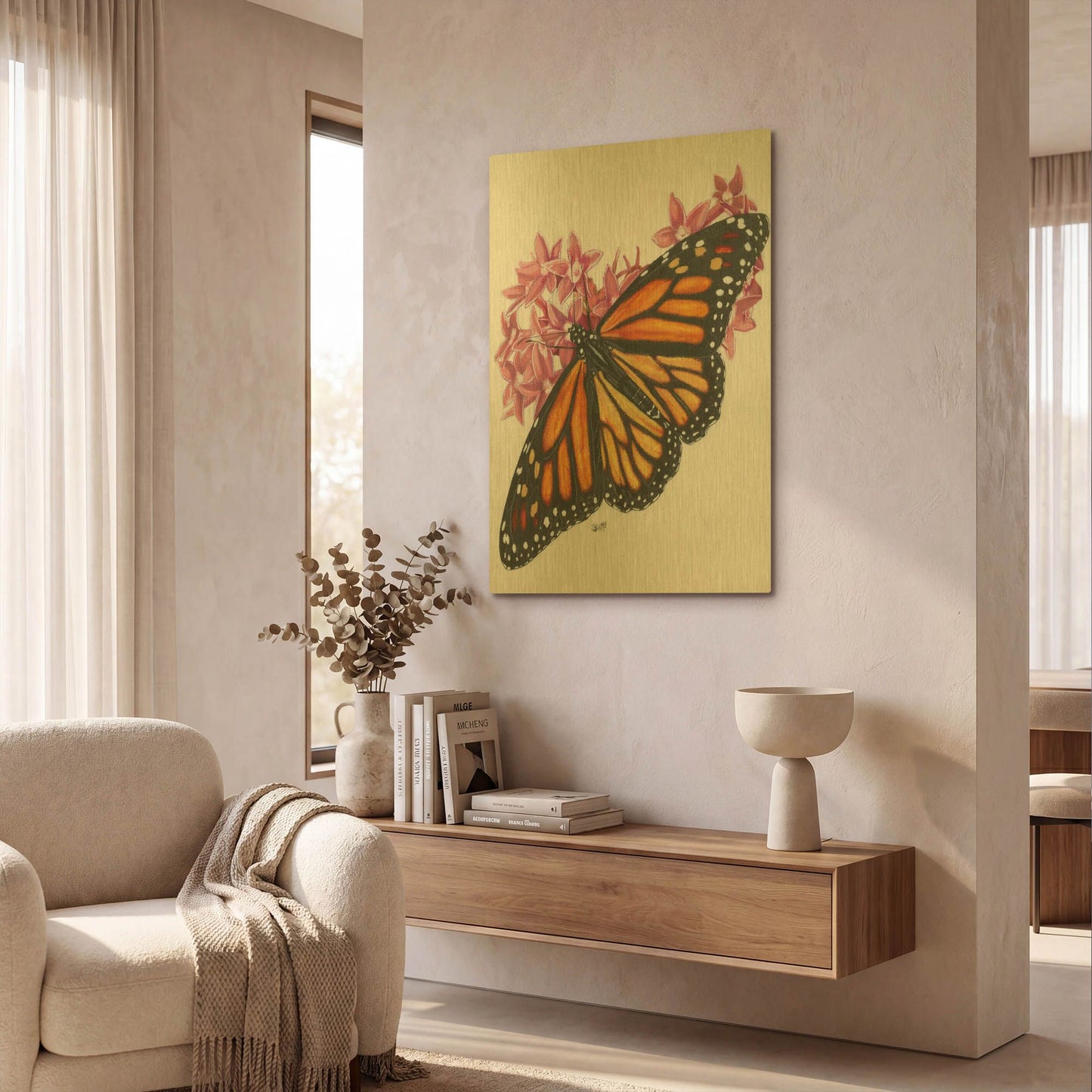 'Discovery' By Barbara Keith Gold Metal Wall Art