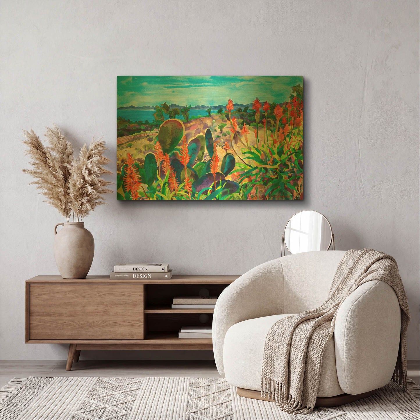 'Santa Barbara Grace' By Carissa Luminess Gold Metal Wall Art