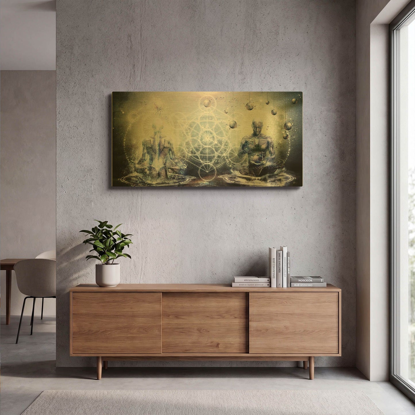 'Experience So Lucid, Discovery So Clear' By Cameron Gray Gold Metal Wall Art