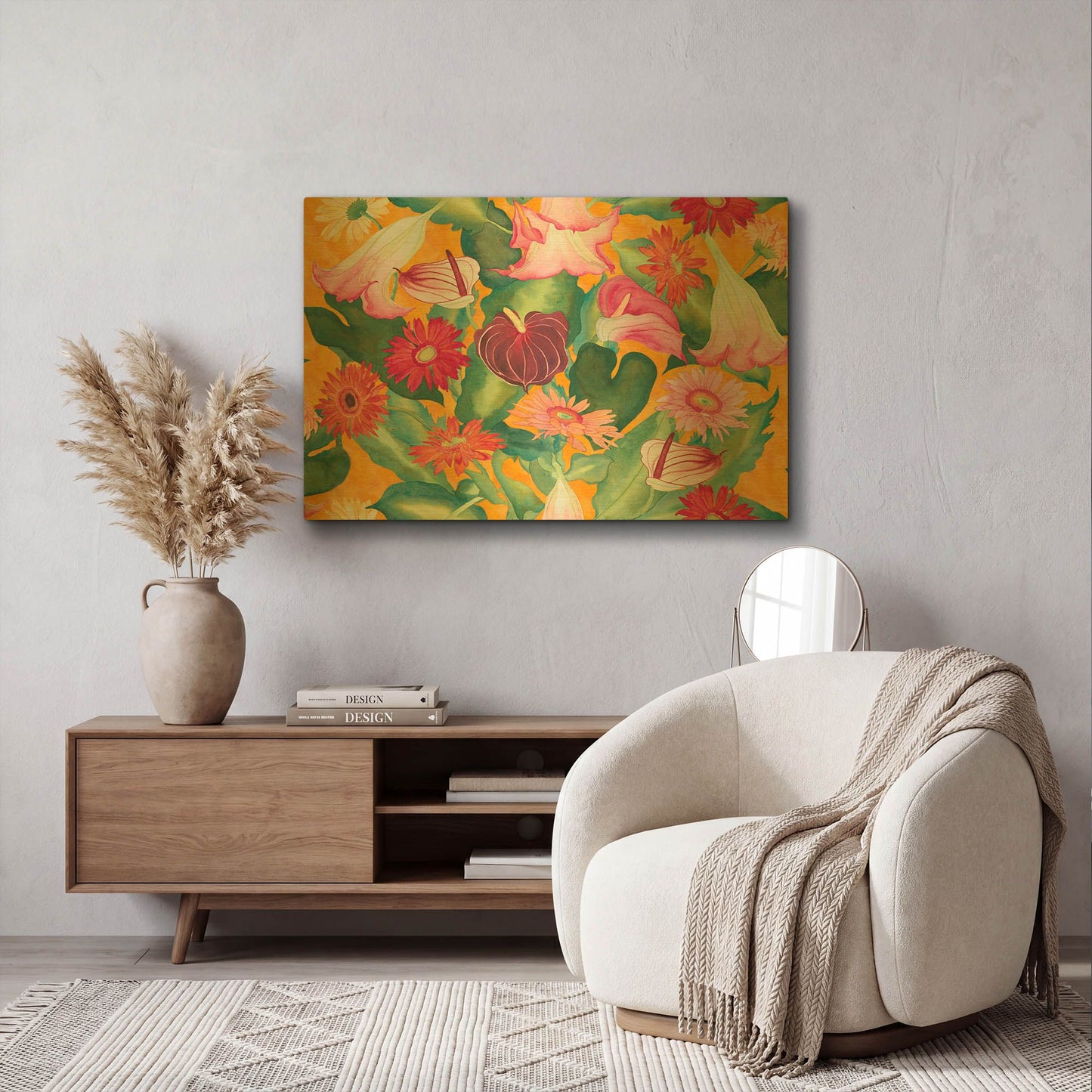 'Heavenly Divine- Lead Pattern' By Carissa Luminess Gold Metal Wall Art