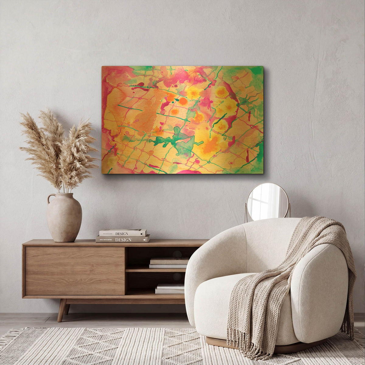 'Ground Of Being' By Carissa Luminess Gold Metal Wall Art