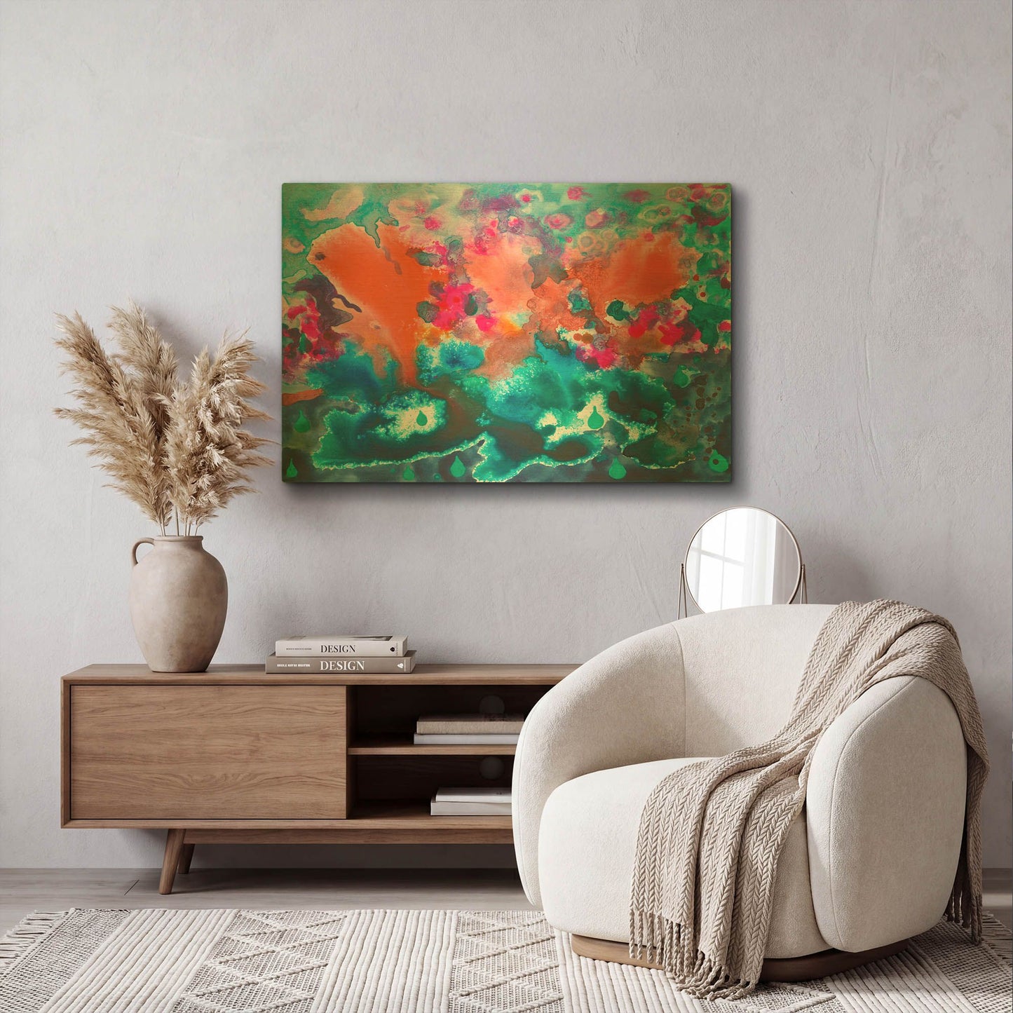 'Tropical Storm' By Carissa Luminess Gold Metal Wall Art
