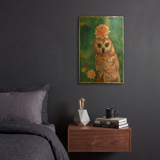 'Cherished' By Carissa Luminess Gold Metal Wall Art