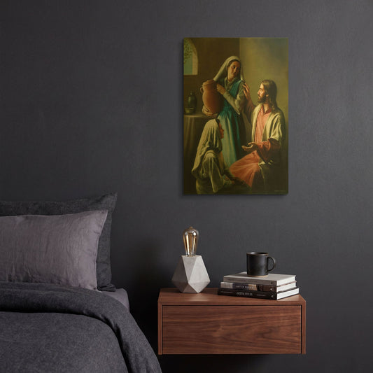 'Mary And Martha' By David Lindsley Gold Metal Wall Art