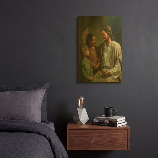 'Come Unto Me' By David Lindsley Gold Metal Wall Art