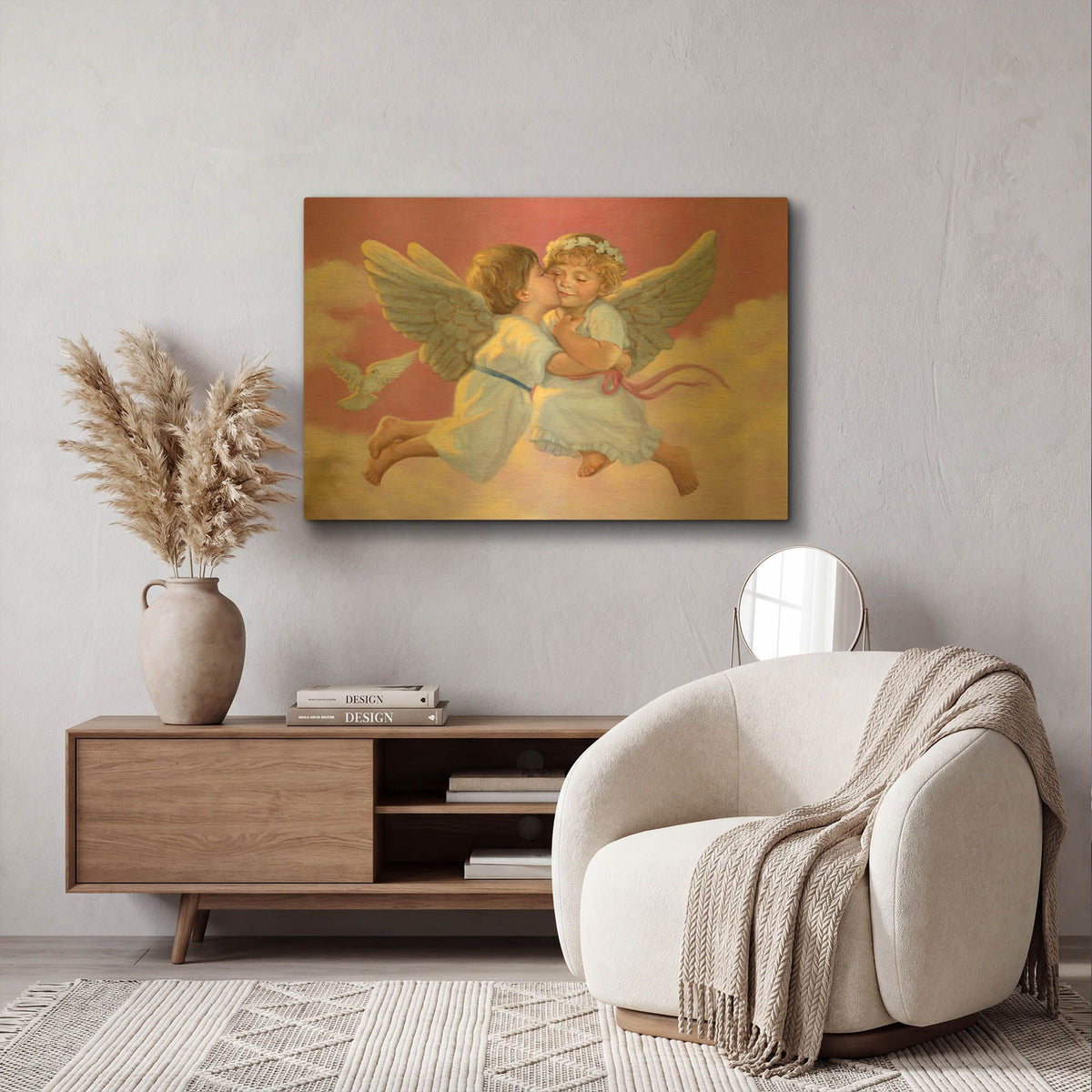 'February' By David Lindsley Gold Metal Wall Art