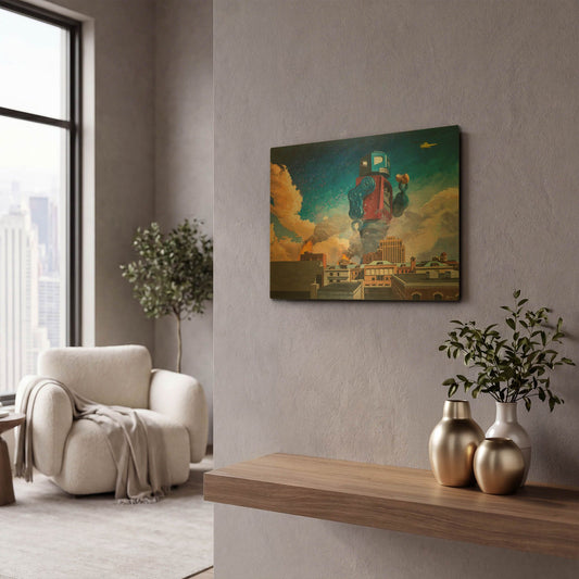 'Lunchtime' By Eric Joyner Gold Metal Wall Art