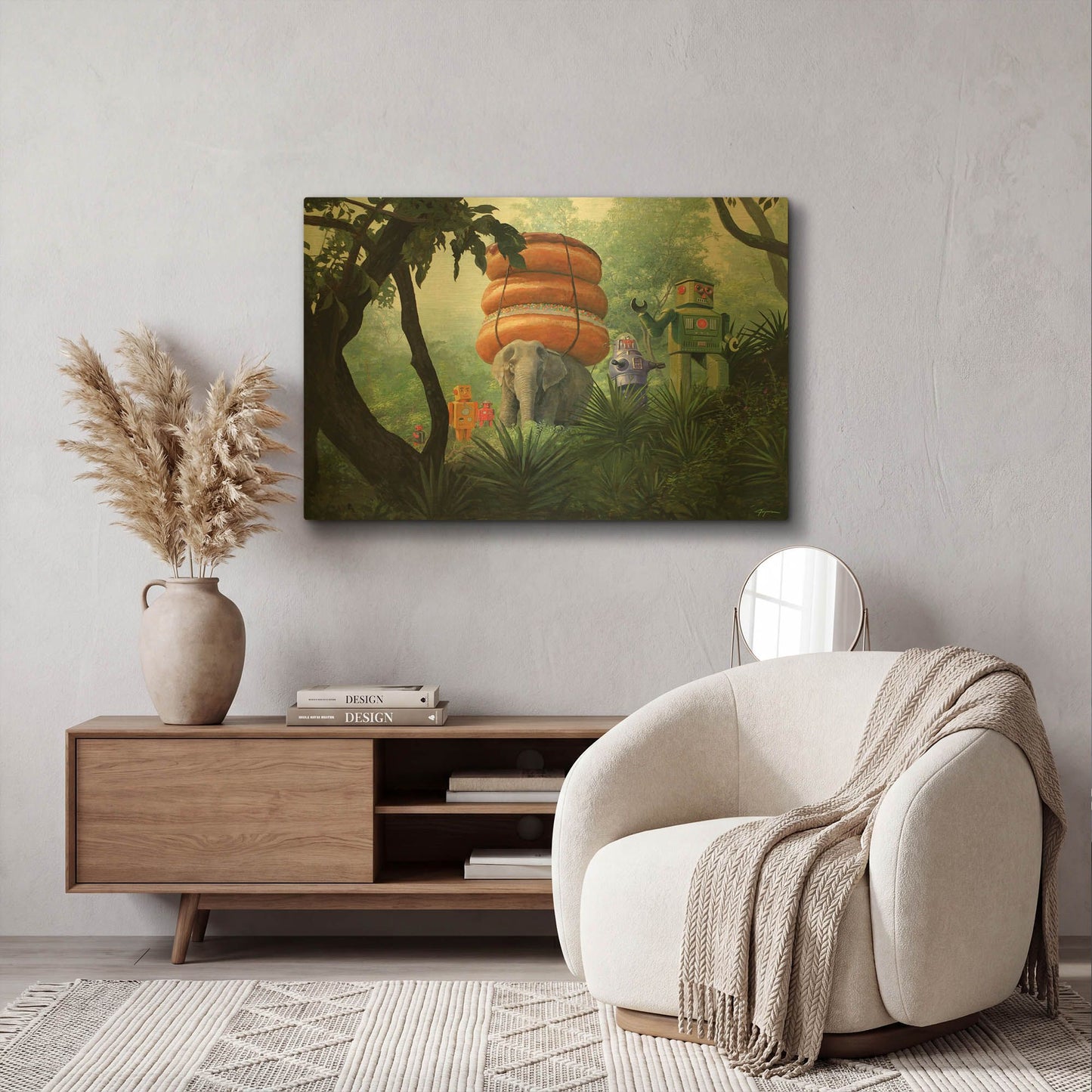 'On Tiger Mountain' By Eric Joyner Gold Metal Wall Art