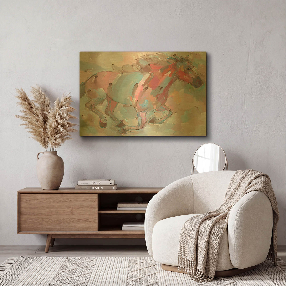 'Forever Forward' By Hooshang Khorasani Gold Metal Wall Art