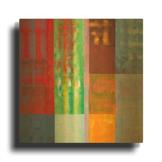 'Color Storm Vision' By Hooshang Khorasani Gold Metal Wall Art