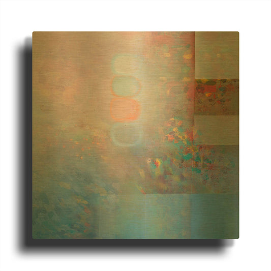 'Harmonies II' By Hooshang Khorasani Gold Metal Wall Art
