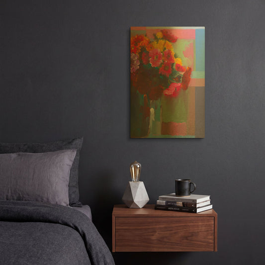 'Nearby Nature' By Hooshang Khorasani Gold Metal Wall Art