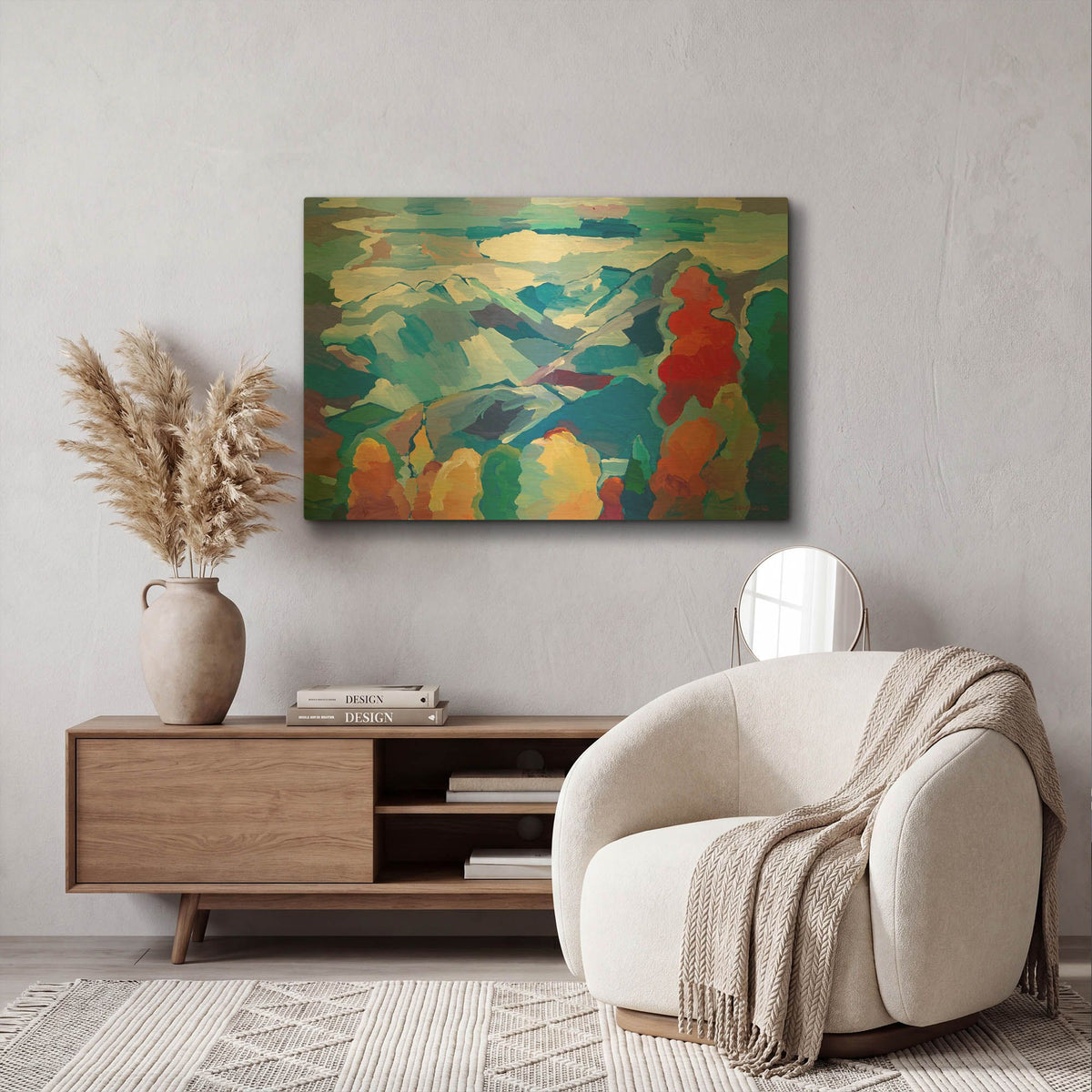 'Nature' By Hooshang Khorasani Gold Metal Wall Art