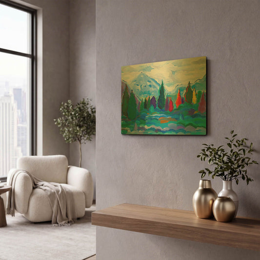 'Glacier Legacy #2' By Hooshang Khorasani Gold Metal Wall Art